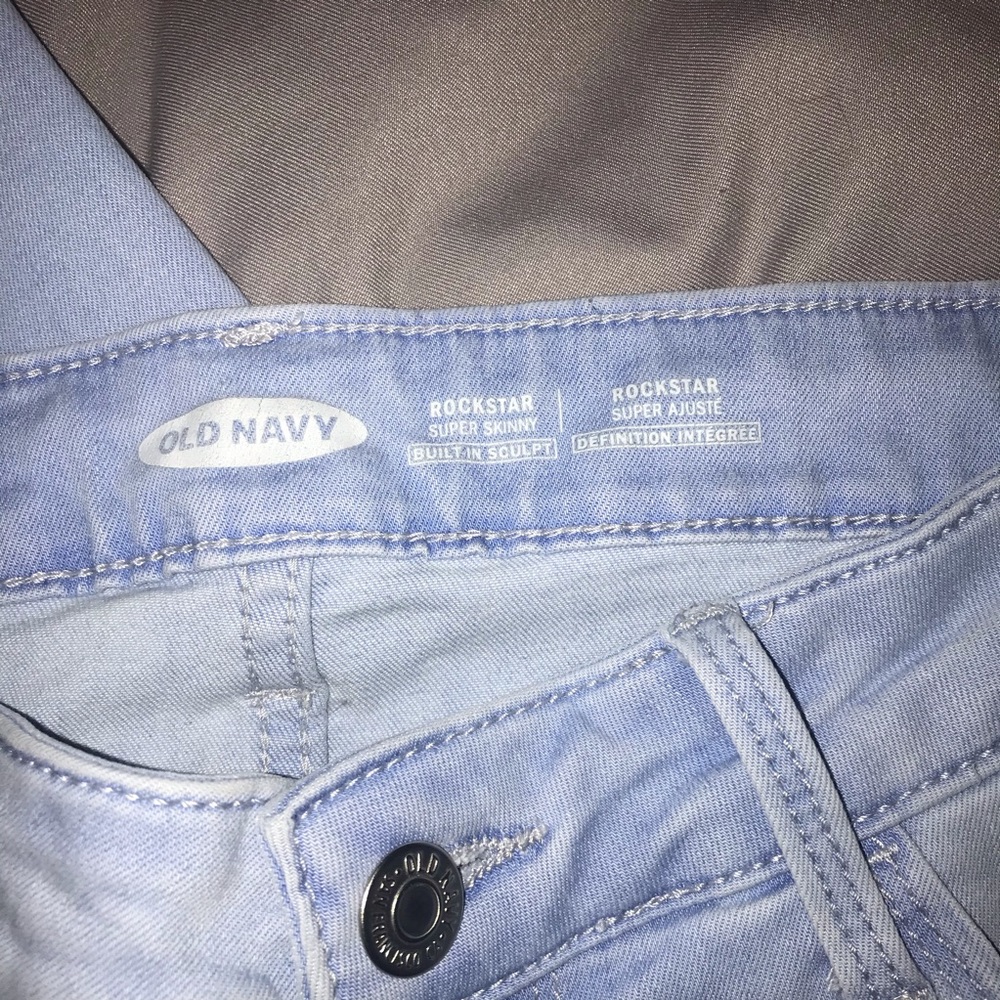 Old navy light wash rockstar jeggings - Picture 2 of 4